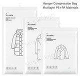 Hanger Ziplock Compression Bag For Jackets And Winter Clothings Space-Saving Dust-Proof Storage