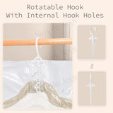 Hanger Ziplock Compression Bag For Jackets And Winter Clothings Space-Saving Dust-Proof Storage