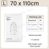 Hanger Ziplock Compression Bag For Jackets And Winter Clothings Space-Saving Dust-Proof Storage
