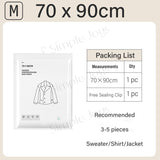 Hanger Ziplock Compression Bag For Jackets And Winter Clothings Space-Saving Dust-Proof Storage