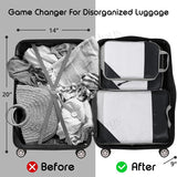 Compression Packing Cube Bags for Travel 3 pcs Set Space Saving Luggage Storage Organizer