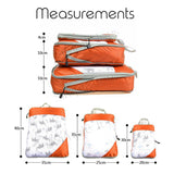Compression Packing Cube Bags for Travel 3 pcs Set Space Saving Luggage Storage Organizer