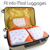 Compression Packing Cube Bags for Travel 3 pcs Set Space Saving Luggage Storage Organizer