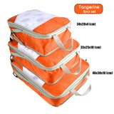 Compression Packing Cube Bags for Travel 3 pcs Set Space Saving Luggage Storage Organizer