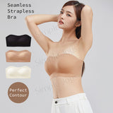 Strapless Bra Wireless Seamless Anti-Slip Tube Bra