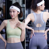 (2pcs) Breathable Mesh Back Racerback Sports Bra Medium Support & Comfort