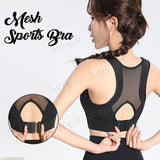 (2pcs) Breathable Mesh Back Racerback Sports Bra Medium Support & Comfort
