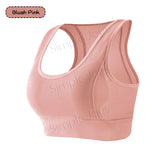 (2pcs) Breathable Mesh Back Racerback Sports Bra Medium Support & Comfort