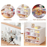 Stackable Drawer Organizer Storage Box For Desk Stationery Cosmetic Desktop
