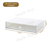 Stackable Drawer Organizer Storage Box For Desk Stationery Cosmetic Desktop