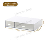 Stackable Drawer Organizer Storage Box For Desk Stationery Cosmetic Desktop