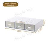 Stackable Drawer Organizer Storage Box For Desk Stationery Cosmetic Desktop