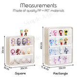 Blind Box Figurine Display Box Case Organizer Wall Mounted Shelf No Drilling Required