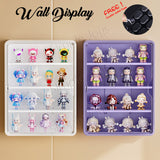 Blind Box Figurine Display Box Case Organizer Wall Mounted Shelf No Drilling Required