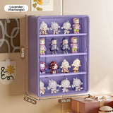 Blind Box Figurine Display Box Case Organizer Wall Mounted Shelf No Drilling Required