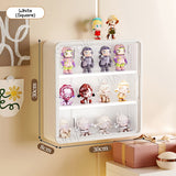 Blind Box Figurine Display Box Case Organizer Wall Mounted Shelf No Drilling Required