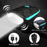 Bicycle Light Front With Horn Rechargeable By USB