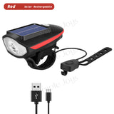 Bicycle Light Front With Horn Rechargeable By USB