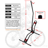Bicycle Vertical Stand Adjustable L Shape Bike Rack Parking Storage