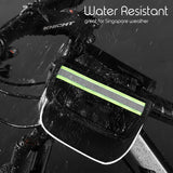 Bicycle Frame Front Bag Pouch With Reflective Strip