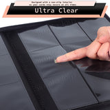 TCG Card Binder Album Holder With Zipper 9 Pocket Game Pokemon Collection