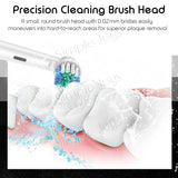 Precision Electric Toothbrush Ultra-Sonic Deep Clean Rechargeable With 5 Modes