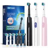 Precision Electric Toothbrush Ultra-Sonic Deep Clean Rechargeable With 5 Modes