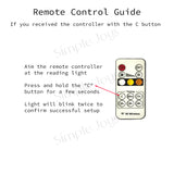 Magnetic LED Wall Light Reading Light with Touch & Remote Control – 360° Adjustable, 3 Color Modes