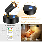 Magnetic LED Wall Light Reading Light with Touch & Remote Control – 360° Adjustable, 3 Color Modes
