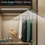 Motion Sensor LED Light Night Lamp USB Rechargeable Built-in Magnet for Closet/Cabinet/Stairs/Wardrobe/Kitchen/Bed