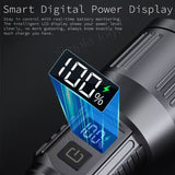 High Power Laser LED Flashlight Torch Light 500m Range With Built-in Power Bank & Smart Digital Display