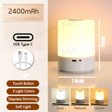Canister Night Light As Bedside Lamp Very Long Lasting