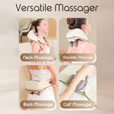 Cordless Shiatsu Neck Shoulder Massager Back And Leg Deep Tissue Massage