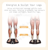 EMS Foot Massager Mat Pad 👣 32 Levels Rechargeable Foldable Remote Control Electric Acupoint Leg Sculpting