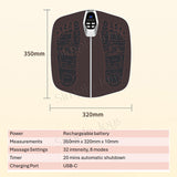 EMS Foot Massager Mat Pad 👣 32 Levels Rechargeable Foldable Remote Control Electric Acupoint Leg Sculpting