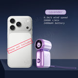 Ultra-Mini Capsule Handheld Fan 9.3m/s Powerful Wind Portable