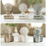 Portable Clip Fan 360Β° Adjustable USB Type-C Rechargeable Umbrella/Backpack Fan