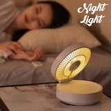 Hanging Wall Fan USB Rechargeable With Auto Oscillation / Remote Control / Night Light For Desk