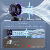 100 Speed Auto Oscillation Desktop Fan High Battery Capacity Table USB Fan