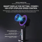 10000mAh Table Fan 100 Speed With Lights Auto Oscillating Fan