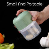 Portable Electric Garlic Chopper Food Shredder Slicer
