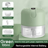 Portable Electric Garlic Chopper Food Shredder Slicer