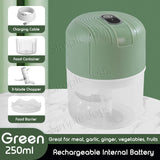 Portable Electric Garlic Chopper Food Shredder Slicer