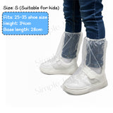 Disposable Waterproof Rain Shoe Covers For Kids & Adults 100% Watertight Extra Thick PE Protectors