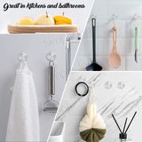 Suction Cup Hooks Clear PVC Suction Cups with Metal Hooks For Kitchen Or Bathroom