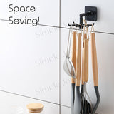 (5pcs Bundle) Rotating Hook 6 Claw In 1 Multi-purpose Hanging For Kitchen Bathroom