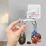 (5pcs Bundle) Rotating Hook 6 Claw In 1 Multi-purpose Hanging For Kitchen Bathroom