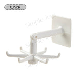 (5pcs Bundle) Rotating Hook 6 Claw In 1 Multi-purpose Hanging For Kitchen Bathroom