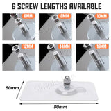 Adhesive Wall Mounting Screw Hook Tape Drill Free Picture Hanger