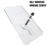 Adhesive Wall Mounting Screw Hook Tape Drill Free Picture Hanger